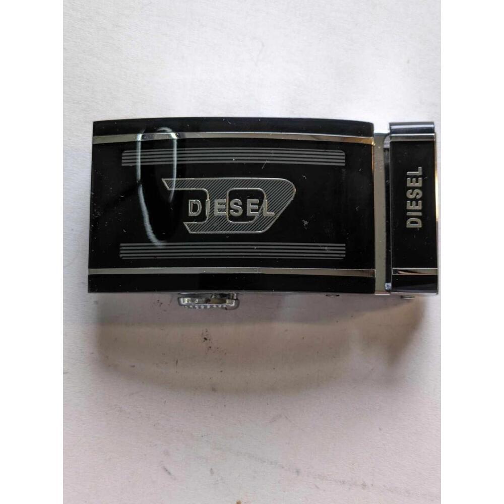 Diesel Black Chrome Rachet Belt Buckle-Just Buckle